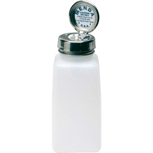 MENDA SQUARE NATURAL HDPE LIQUID DISPENSER WITH PURE-TOUCH PUMP, 8 OZ. by Desco MENDA SQUARE NATURAL HDPE LIQUID DISPENSER WITH PURE-TOUCH PUMP, 8 OZ. by Desco