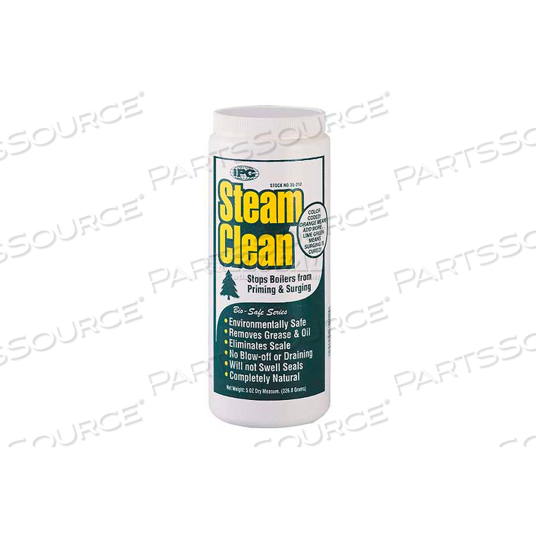STEAM CLEAN BOILER WATER PRIMING, FOAMING AND SURGING TREATMENT-COLOR CODED, 8 OZ. 