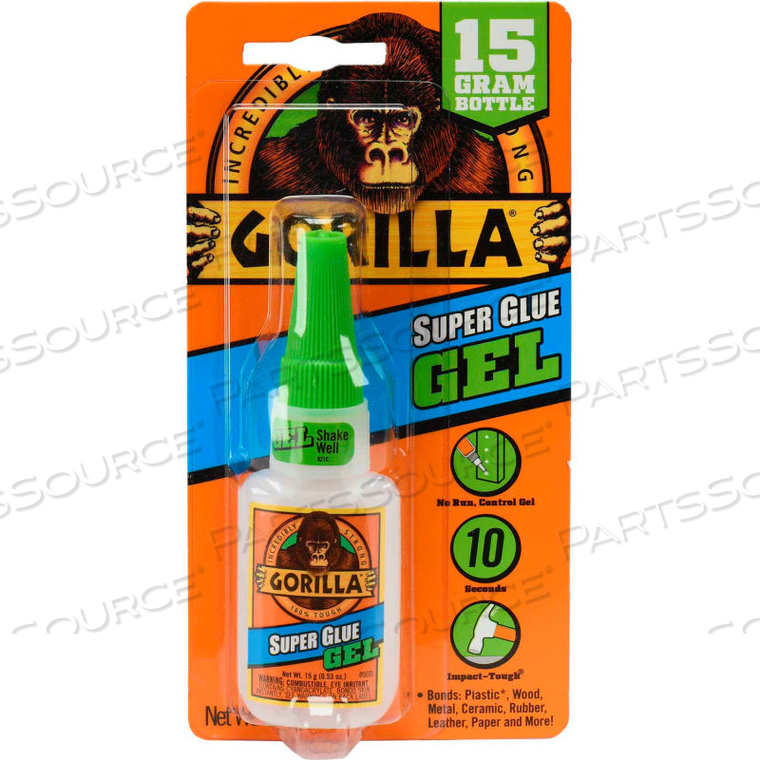 SUPER GLUE GEL, 15 GRAMS by Gorilla Glue
