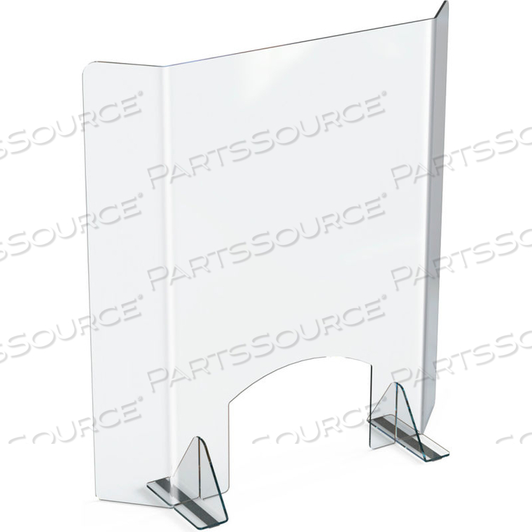 DISPLAYS COUNTERTOP SNEEZE GUARD, ACRYLIC 29-1/2"W X 29-1/2"H by Braeside Holdings LLC DISPLAYS COUNTERTOP SNEEZE GUARD, ACRYLIC 29-1/2"W X 29-1/2"H by Braeside Holdings LLC
