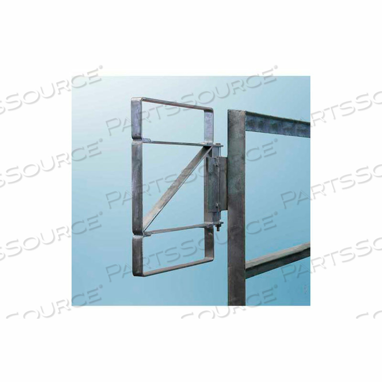 Z SERIES CARBON STEEL GALVANIZED BOLT-ON SELF-CLOSING SAFETY GATE, FITS OPENING 24-27" 