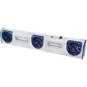 OVERHEAD AC IONIZER BLOWER, 3 FANS, LED TASK LIGHTS, 150-300 CFM by Transforming Technologies LLC