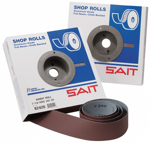 ABRASIVE ROLL 1-1/2 WX150 FT L 180G J by United Abrasives-Sait