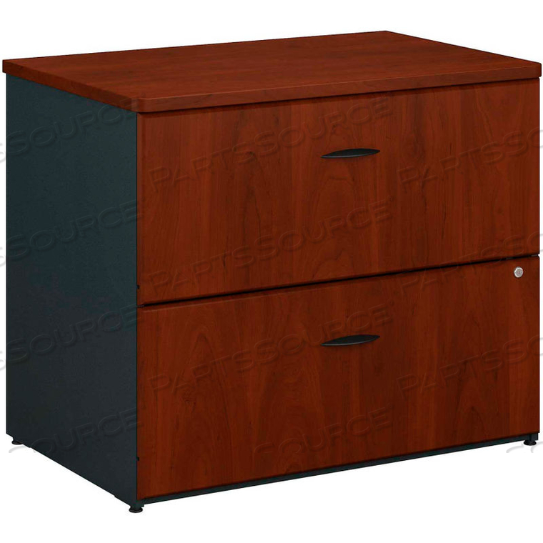 2 DRAWER LATERAL FILE CABINET (ASSEMBLED) - HANSEN CHERRY - SERIES A 
