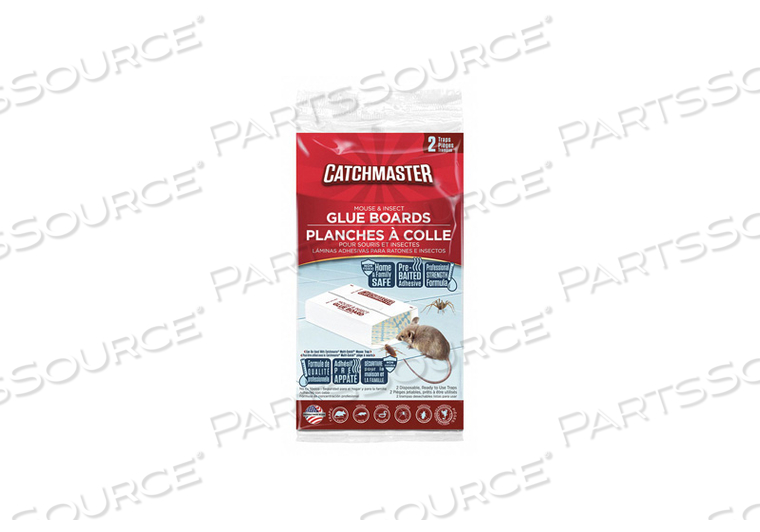 GLUE TRAP 8-1/2 IN L 5-1/4 IN W PK2 by Catchmaster