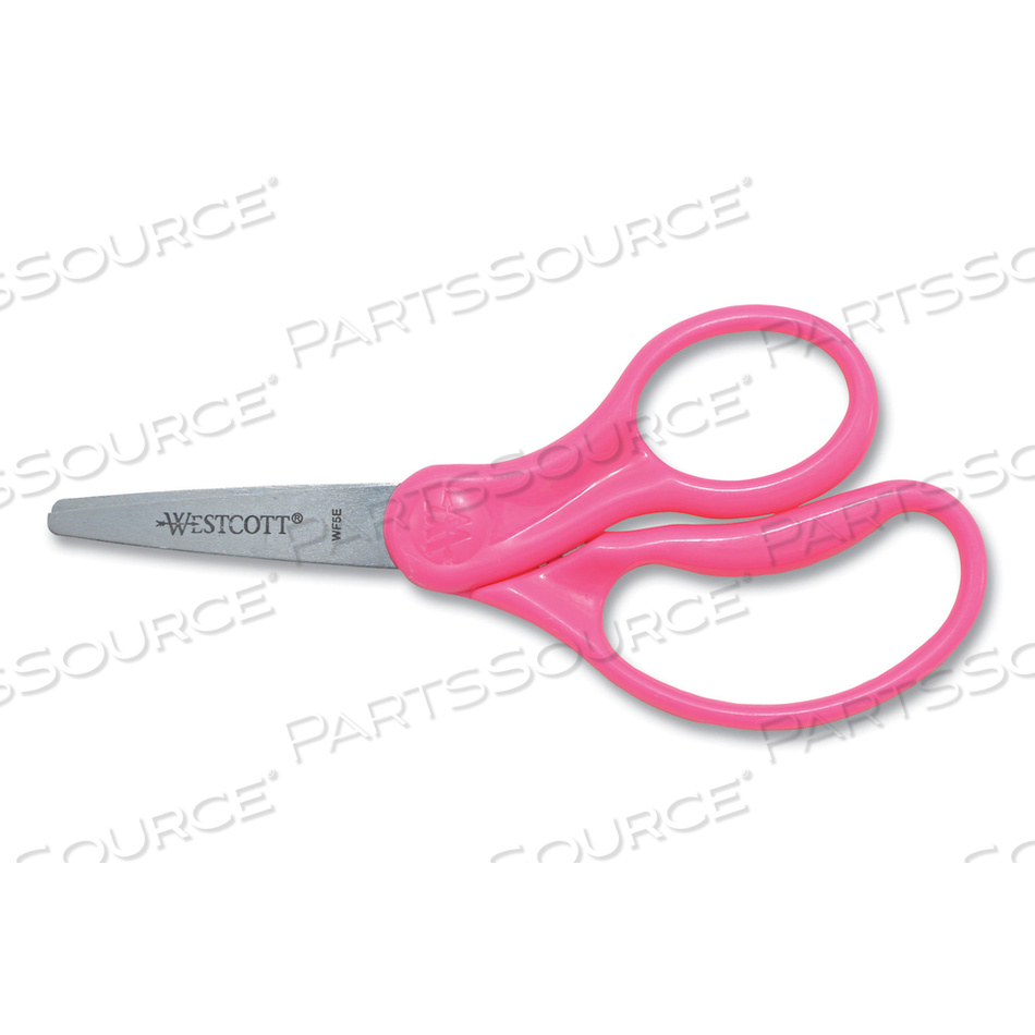 FOR KIDS SCISSORS, POINTED TIP, 5" LONG, 1.75" CUT LENGTH, RANDOMLY ASSORTED STRAIGHT HANDLES by Westcott