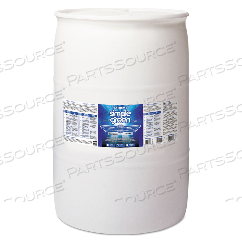 EXTREME AIRCRAFT AND PRECISION EQUIPMENT CLEANER, NEUTRAL SCENT, 55 GAL DRUM by Simple Green