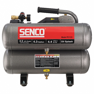 TWIN TANK AIR COMPRESSOR 4.3 GAL 2 HP by Senco