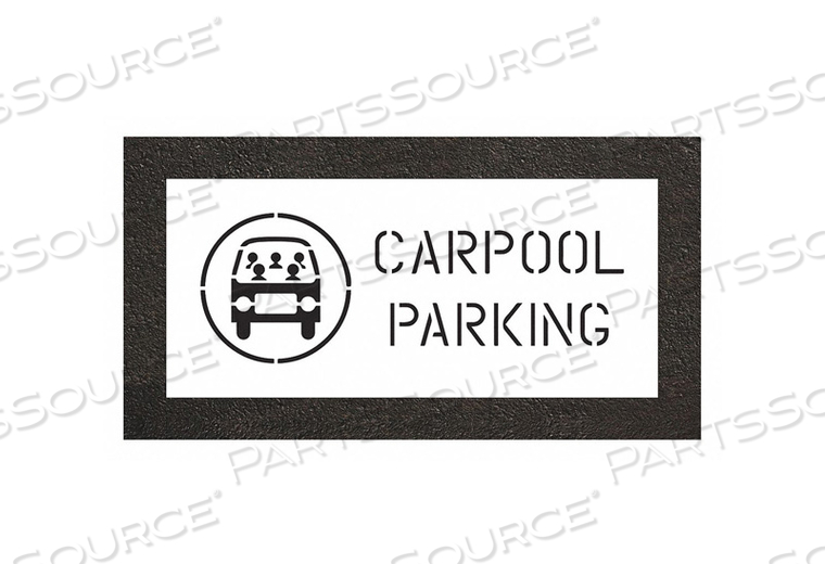 PAVEMENT STENCIL 19 H 12 W 0.125 THICK by RAE Products & Chemicals Corp. PAVEMENT STENCIL 19 H 12 W 0.125 THICK by RAE Products & Chemicals Corp.