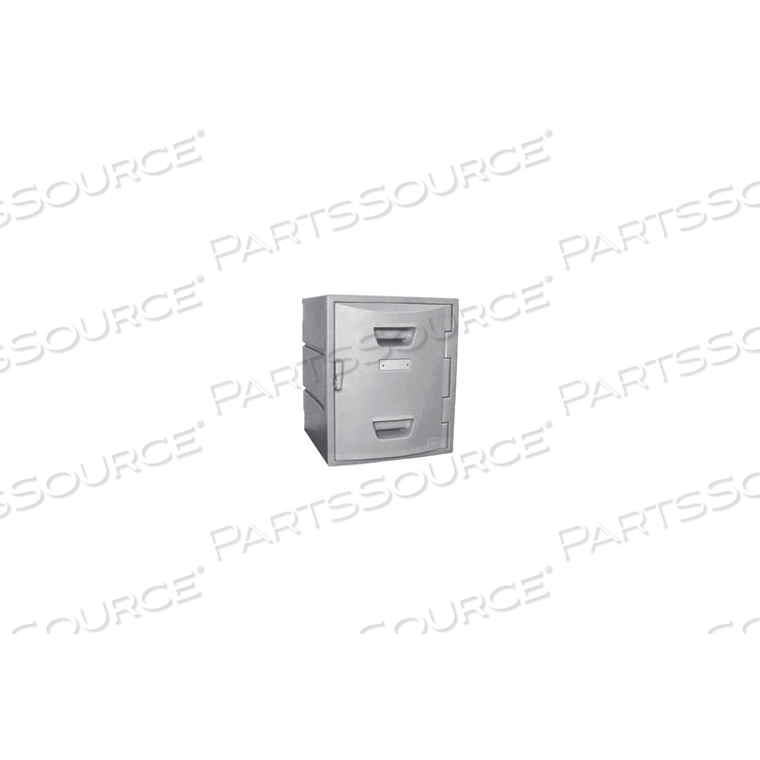 REMCO PLASTICS FOUR TIER BOX PLASTIC LOCKER, 15"WX15"DX18"H, GRAY, ASSEMBLED by Remcon Plastics Inc REMCO PLASTICS FOUR TIER BOX PLASTIC LOCKER, 15"WX15"DX18"H, GRAY, ASSEMBLED by Remcon Plastics Inc