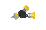 ADAPTER, DUAL OUTLET, OHMEDA®, MALE INLET TO FEMALE OUTLETS CONNECTION TYPE, 200PSI MAX PRESSURE RATING by Bay Corporation