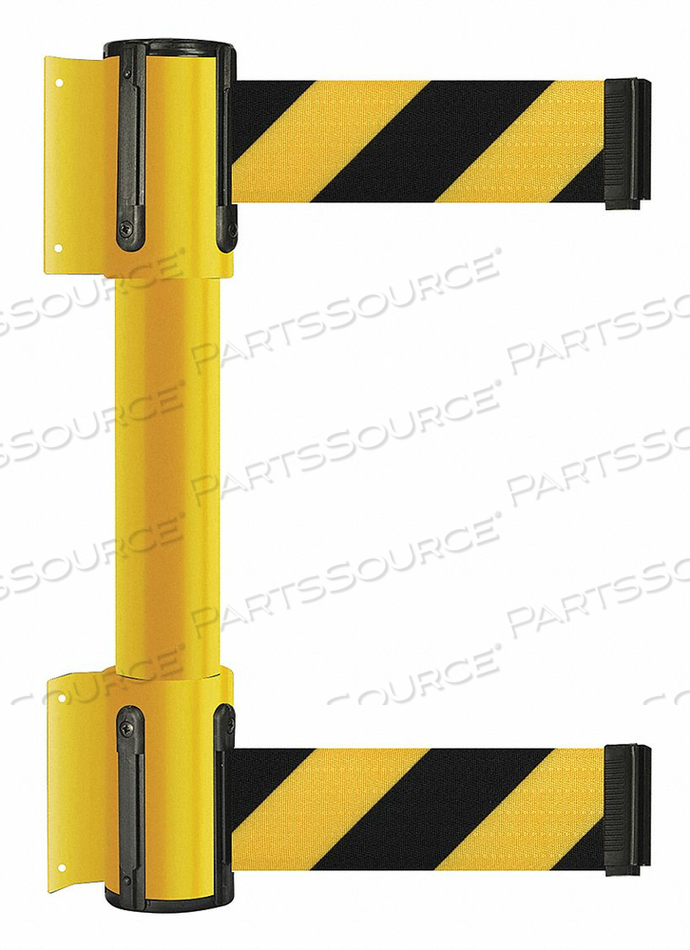 BELT BARRIER 13 FT BLACK W/YELLOW STRIPE by Tensator