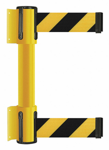 BELT BARRIER 13 FT BLACK W/YELLOW STRIPE by Tensator