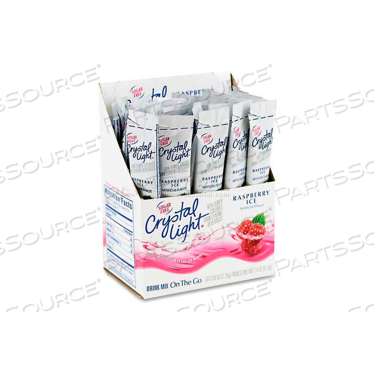 CRYSTAL LIGHT ON-THE-GO MIX STICKS, RASPBERRY ICE, 0.08 OZ., 30/BOX by Kraft Foods, Inc