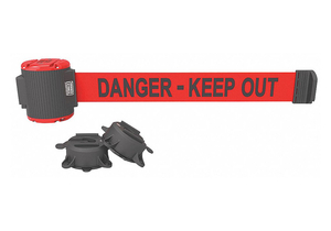MAGNETIC BELT BARRIER DANGER KEEP OUT RD by Banner Stakes
