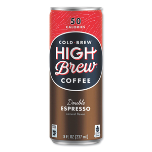 COLD BREW COFFEE + PROTEIN, DOUBLE EXPRESSO, 8 OZ CAN, 12/PACK by HIGH Brew Coffee