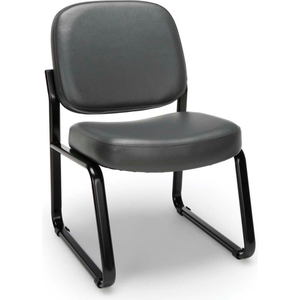ARMLESS GUEST AND RECEPTION CHAIR, IN CHARCOAL () by OFM Inc