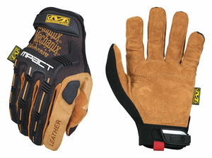 MECHANIX LMP-75-010 LEATHER M-PACT WORK GLOVES, L by Mechanix Wear