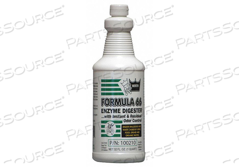ODOR AND WASTE DIGESTER 1 QT BOTTLE PK12 by Werth Sanitary Supply ODOR AND WASTE DIGESTER 1 QT BOTTLE PK12 by Werth Sanitary Supply