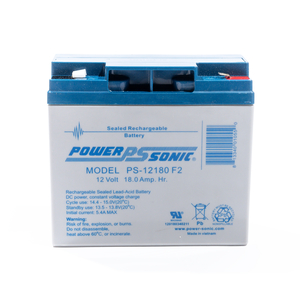 RECHARGEABLE SEALED LEAD ACID BATTERY, 12 VOLTS 18 AH by Power-Sonic Corporation