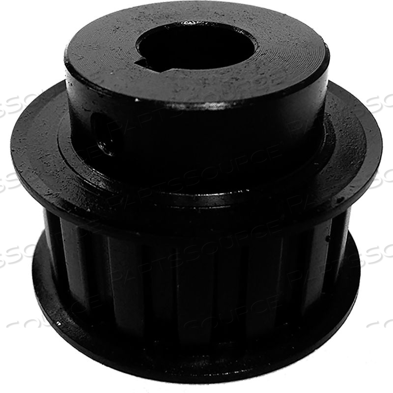 POWERHOUSE STEEL / BLACK OXIDE 13 TOOTH 1.552" PITCH FINISHED BORE PULLEY by B&B Manufacturing