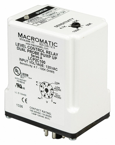 CONTROL RELAY DUAL PUMP DOWN 120V by Macromatic