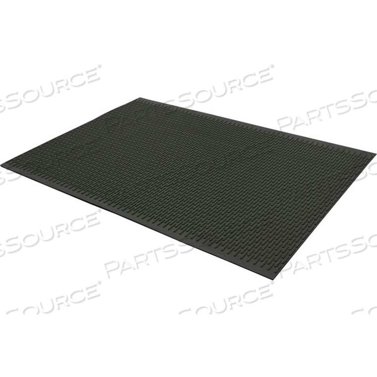 SAFE-GRIP SLIP-RESISTANT MATS 1/4" THICK 3' X 4' BLACK 