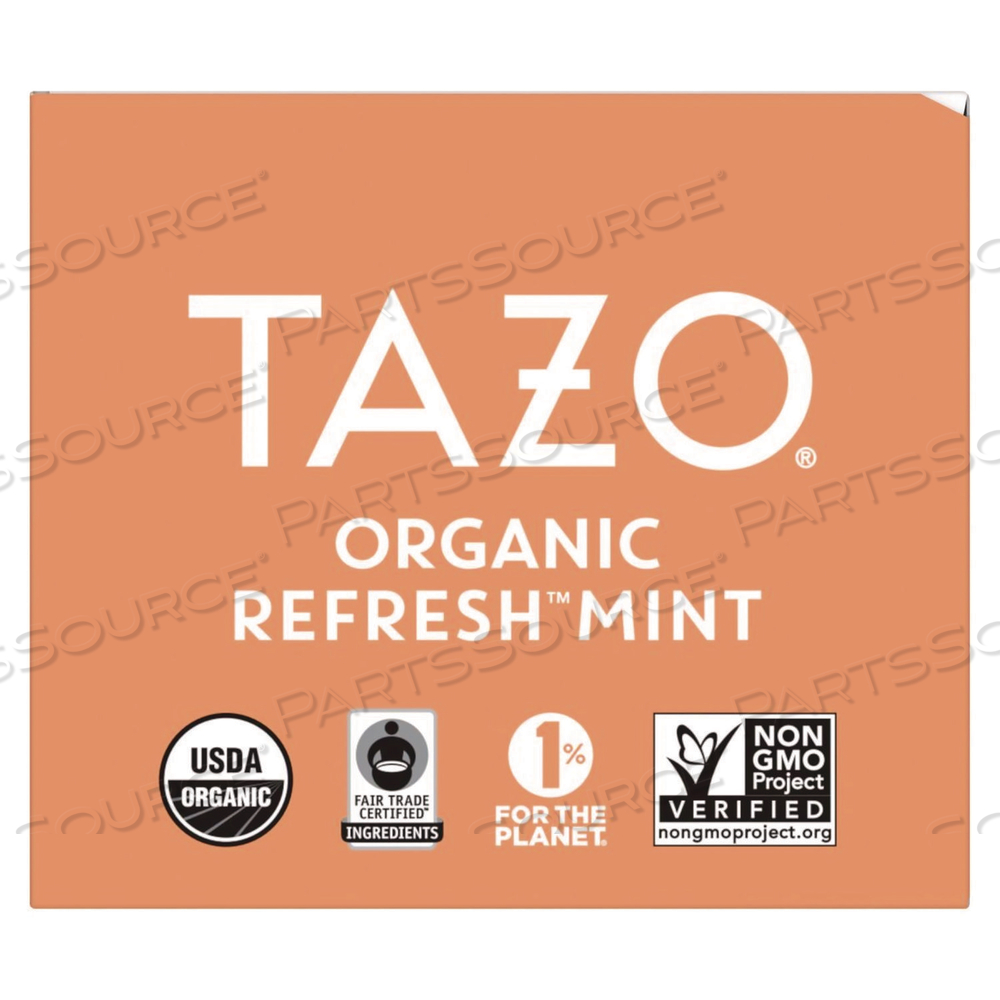 TEA BAGS, ORGANIC REFRESH MINT by Tazo TEA BAGS, ORGANIC REFRESH MINT by Tazo