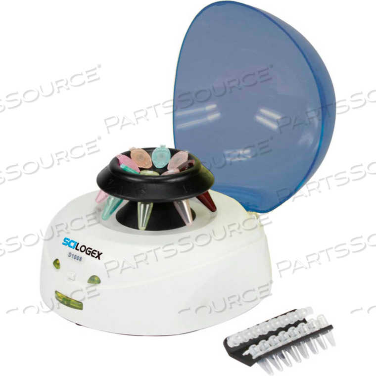 D1008 EZEE MINI-CENTRIFUGE, 8-PLACE 1.5/2.0ML MICROTUBE ROTOR AND PCR ROTOR, BLUE by Scilogex, LLC D1008 EZEE MINI-CENTRIFUGE, 8-PLACE 1.5/2.0ML MICROTUBE ROTOR AND PCR ROTOR, BLUE by Scilogex, LLC