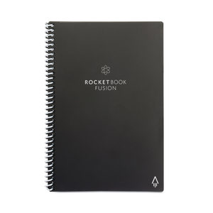 FUSION SMART NOTEBOOK, SEVEN ASSORTED PAGE FORMATS, BLACK COVER, 8.8 X 6, 21 SHEETS by Rocketbook