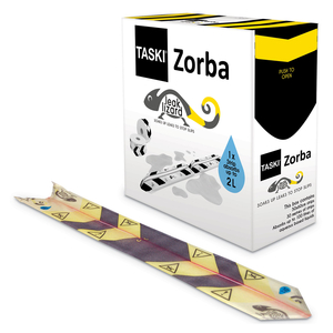 ZORBA ABSORBENT CONTROL STRIPS, 0.5 GAL, 1" X 100 FT, 50 STRIPS/BOX by Diversey