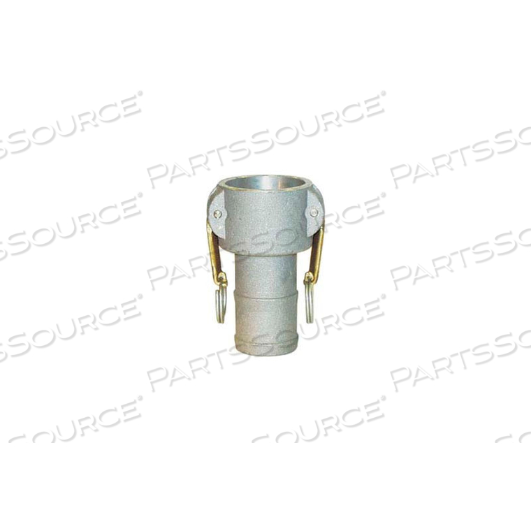 4" DIA. TYPE C ALUMINUM SPEC CAM AND GROOVE COUPLER X HOSE SHANK by Apache Inc.