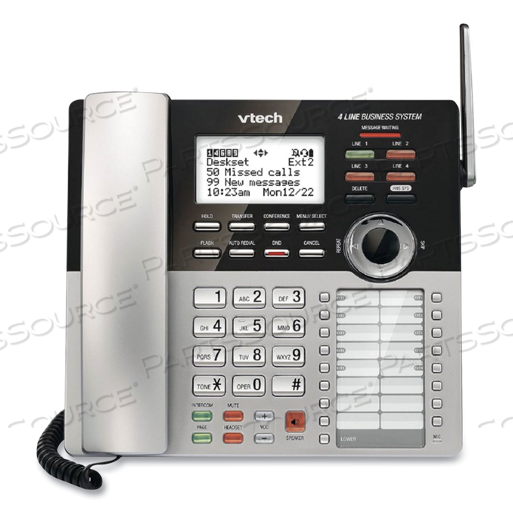 CM18245 FOUR-LINE BUSINESS SYSTEM EXTENSION DESKSET FOR USE WITH VTECH CM18445 by Vtech CM18245 FOUR-LINE BUSINESS SYSTEM EXTENSION DESKSET FOR USE WITH VTECH CM18445 by Vtech