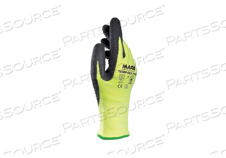 HEAT RESISTANT GLOVES NITRILE YLW 7 PR by MAPA Professional