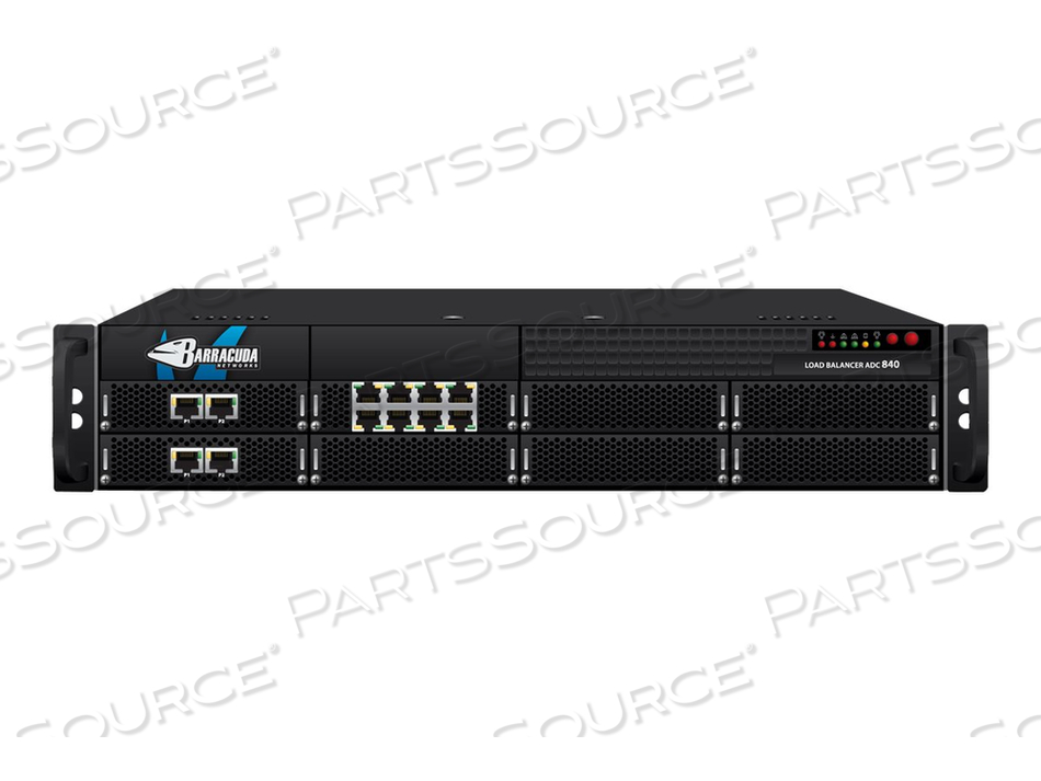 LOAD BALANCER ADC 842, LOAD BALANCING DEVICE, 10 PORTS, GIGE, 10GB FIBRE CHANNEL, 2U, RACK-MOUNTABLE by Barracuda LOAD BALANCER ADC 842, LOAD BALANCING DEVICE, 10 PORTS, GIGE, 10GB FIBRE CHANNEL, 2U, RACK-MOUNTABLE by Barracuda