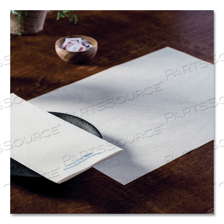 SOLID COLOR EMBOSSED STRAIGHT EDGE PLACEMATS, 10 X 14, WHITE, 1,000/CARTON 