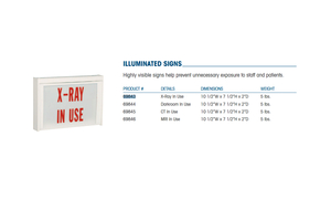 SIGN X-RAY IN USE by Bar-Ray Products