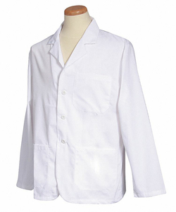 LAB COAT L WHITE 28-1/2 IN L by Fashion Seal