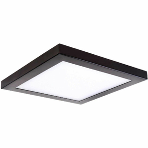 10" SQUARE PLATTER LED FLUSH MOUNT LIGHT, 30W, 120V, 3000K, BRONZE by AMAX Lighting