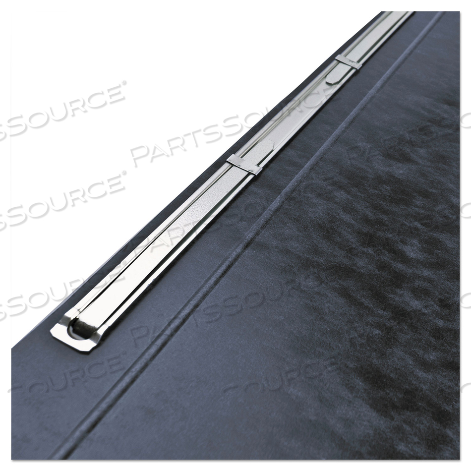 PRESSTEX REPORT COVER WITH TYVEK REINFORCED HINGE, SIDE BOUND, TWO-PIECE PRONG FASTENER, 3" CAPACITY, 8.5 X 11, BLACK/BLACK by ACCO Brands PRESSTEX REPORT COVER WITH TYVEK REINFORCED HINGE, SIDE BOUND, TWO-PIECE PRONG FASTENER, 3" CAPACITY, 8.5 X 11, BLACK/BLACK by ACCO Brands