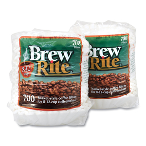 BASKET COFFEE FILTERS, 8 TO 12 CUP SIZE, 700/BAG, 2 BAGS/PACK by Brew Rite