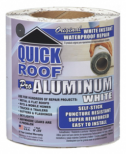 WHITE REPAIR PROD ASPHALT L 25 X W .5 FT by Quick Roof