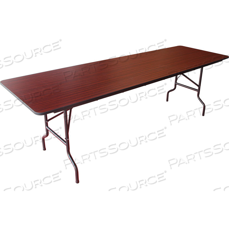 INTERION FOLDING WOOD TABLE, 96"W X 30"D, MAHOGANY by Iceberg Enterprises