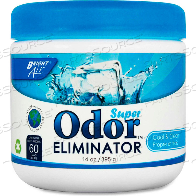 SUPER ODOR ELIMINATOR, COOL & CLEAR 14 OZ. CONTAINER 