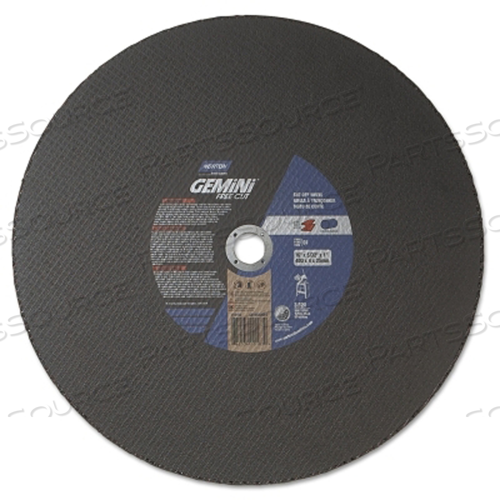 CUTOFF WHEEL GEMINI 16 X5/32 X1 3820RPM by Norton | Saint-Gobain Abrasives