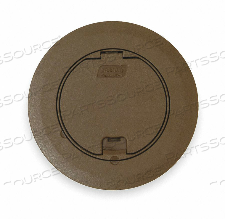 FLOOR BOX COVER ROUND 6-3/4 IN. BROWN by Thomas & Betts FLOOR BOX COVER ROUND 6-3/4 IN. BROWN by Thomas & Betts
