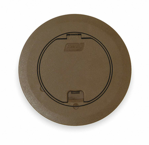 FLOOR BOX COVER ROUND 6-3/4 IN. BROWN by Thomas & Betts