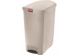 TRASH CAN RECTANGULAR 24 GAL. BEIGE by Rubbermaid Medical Division