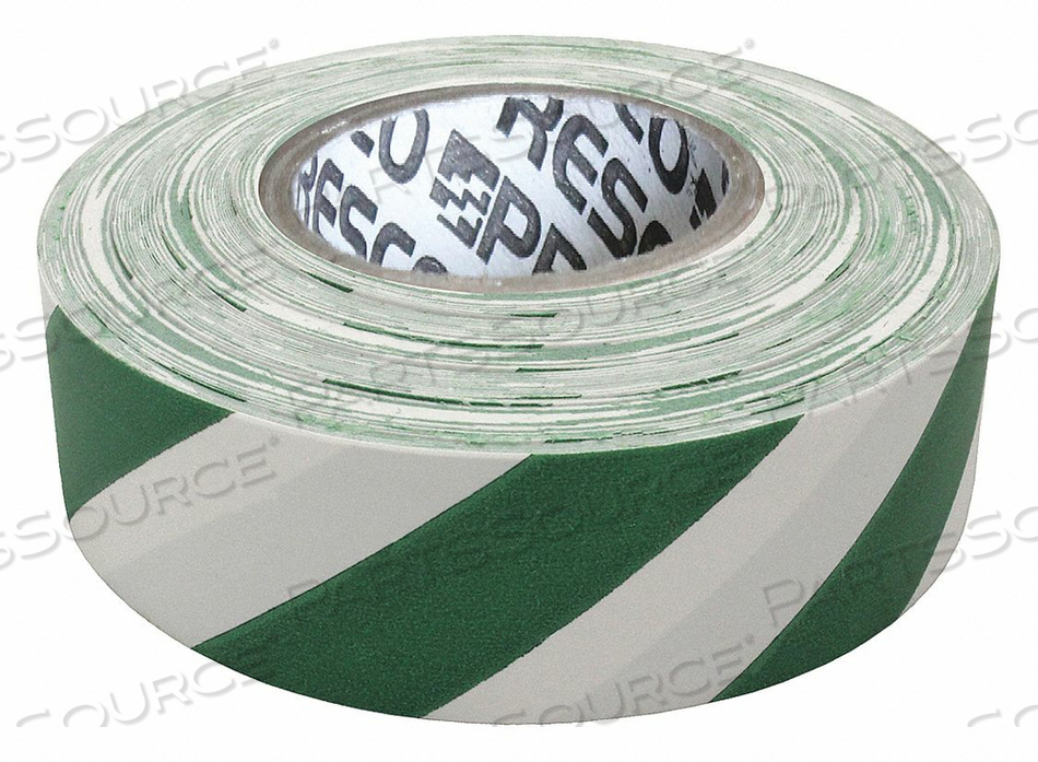 FLAGGING TAPE WH/GRN 300 FT X 1-3/16 IN by Presco FLAGGING TAPE WH/GRN 300 FT X 1-3/16 IN by Presco