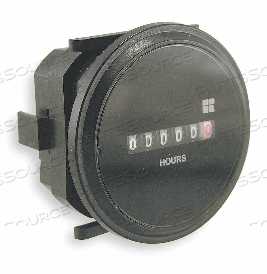 HOUR METER AC QUARTZ FLUSH ROUND 6 DIGIT by Trumeter HOUR METER AC QUARTZ FLUSH ROUND 6 DIGIT by Trumeter